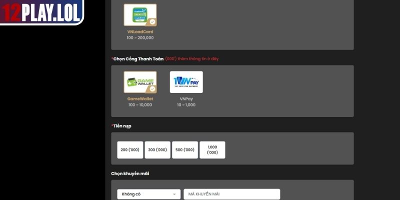 Giao dịch thông qua thẻ cào