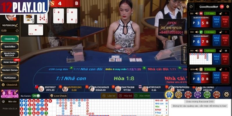 Phần Mềm Hack Baccarat Giới Hạn Và Chiến Thuật Từ 12Play 2 Tính năng mô phỏng